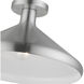 Geneva 1 Light 15 inch Brushed Aluminum Semi-Flush Mount Ceiling Light