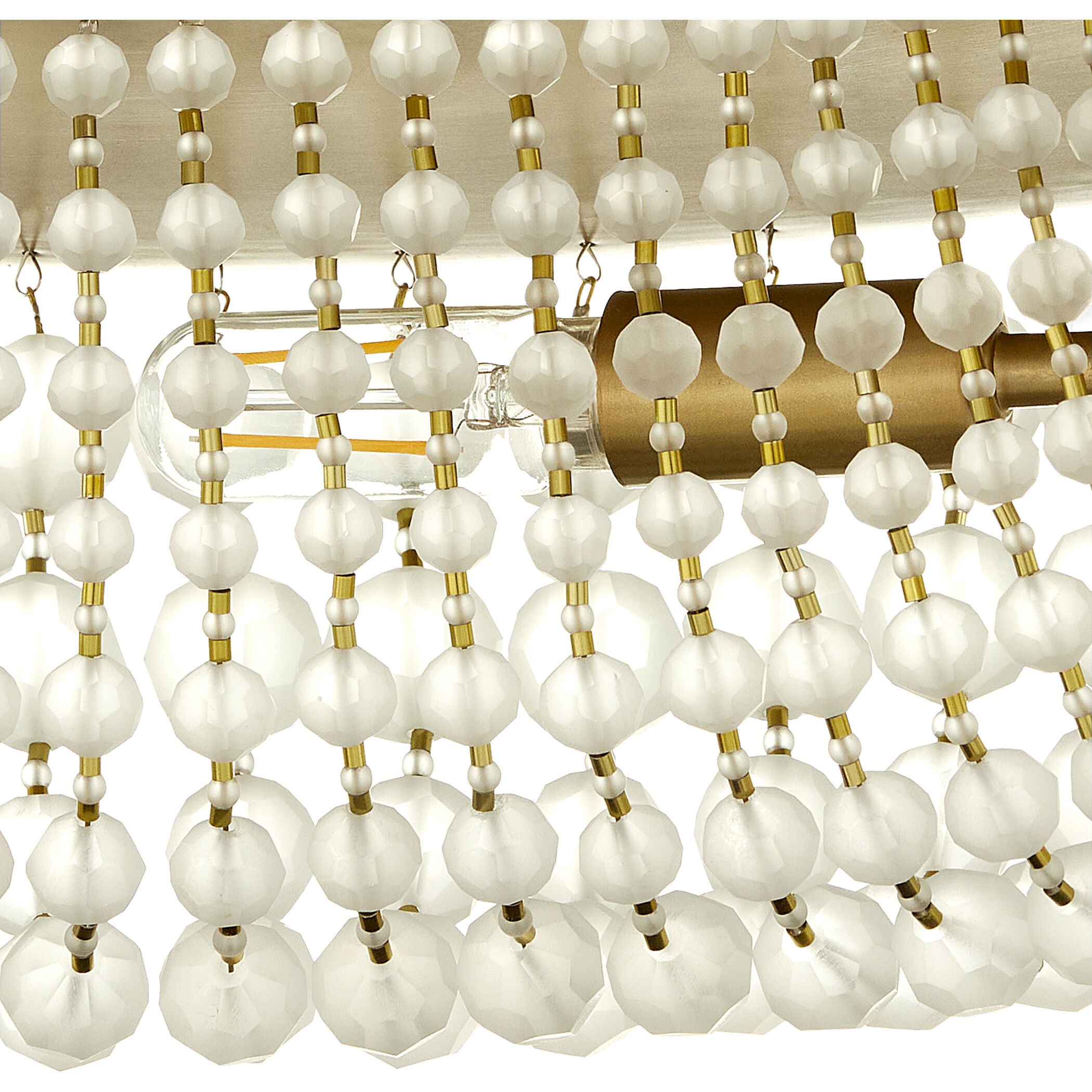 Ophelia 6 Light 24.5 inch Aged Brass Flush Mount Ceiling Light