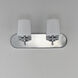 Durham 2 Light 18 inch Polished Chrome Bath Vanity Wall Light
