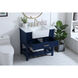 Clement 36 X 22 X 34.13 inch Blue Bathroom Vanity Cabinet