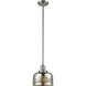 Franklin Restoration Bell 1 Light 8 inch Brushed Satin Nickel Mini Pendant Ceiling Light in Incandescent, Silver Plated Mercury, Franklin Restoration