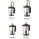 Bromley LED 16 inch Oil Rubbed Bronze Outdoor Wall Mount Lantern, Small