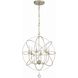 Solaris 6 Light 22.5 inch Olde Silver Chandelier Ceiling Light