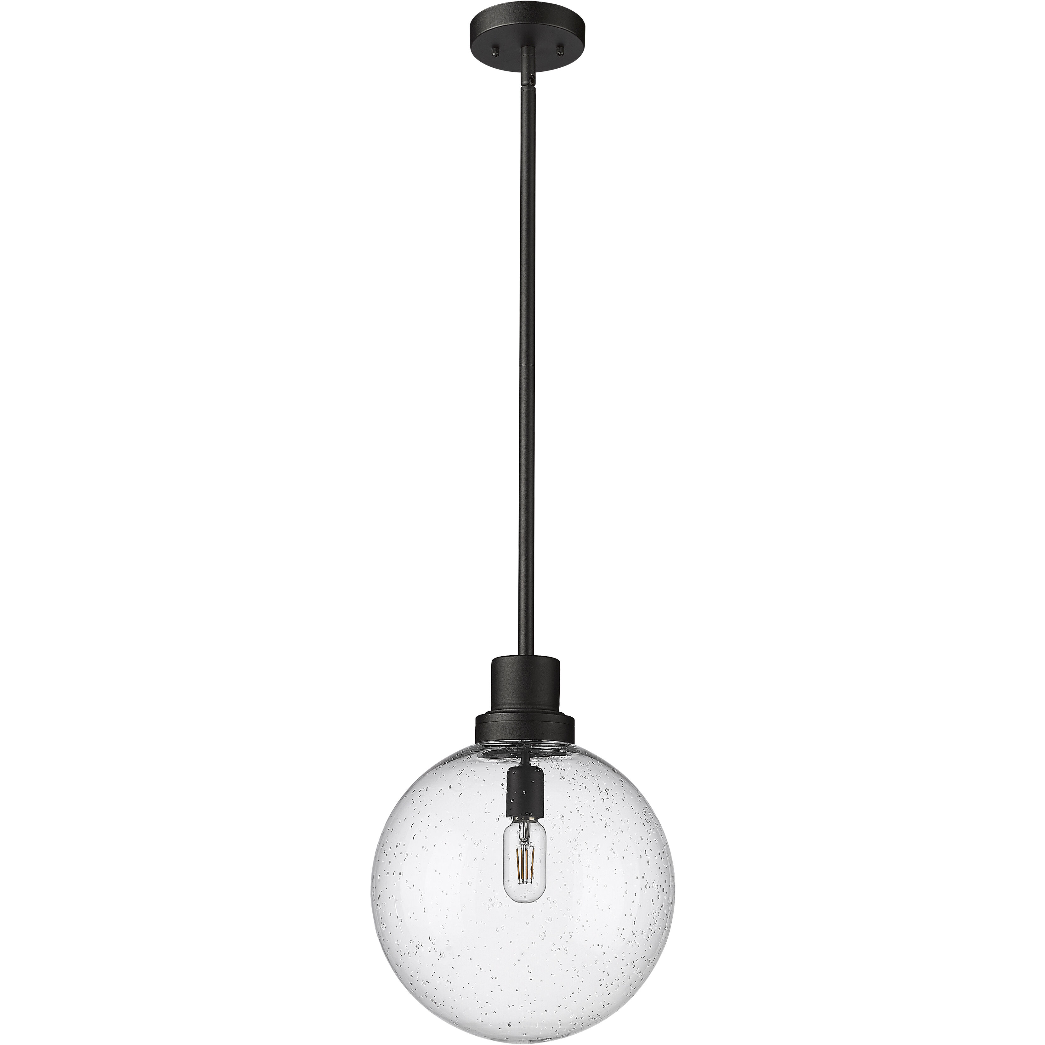 Laurent 1 Light 12 inch Black Outdoor Pendant