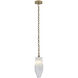 Bolsa 1 Light 6.5 inch Winter Brass Pendant Ceiling Light