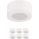 Mini Puck 6 Light 24 White Puck Lighting Ceiling Light, WAC Limited