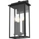 Kaysen 3 Light 18 inch Black Outdoor Wall Sconce