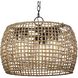 Piper 3 Light 19.13 inch Natural Black Outdoor Pendant