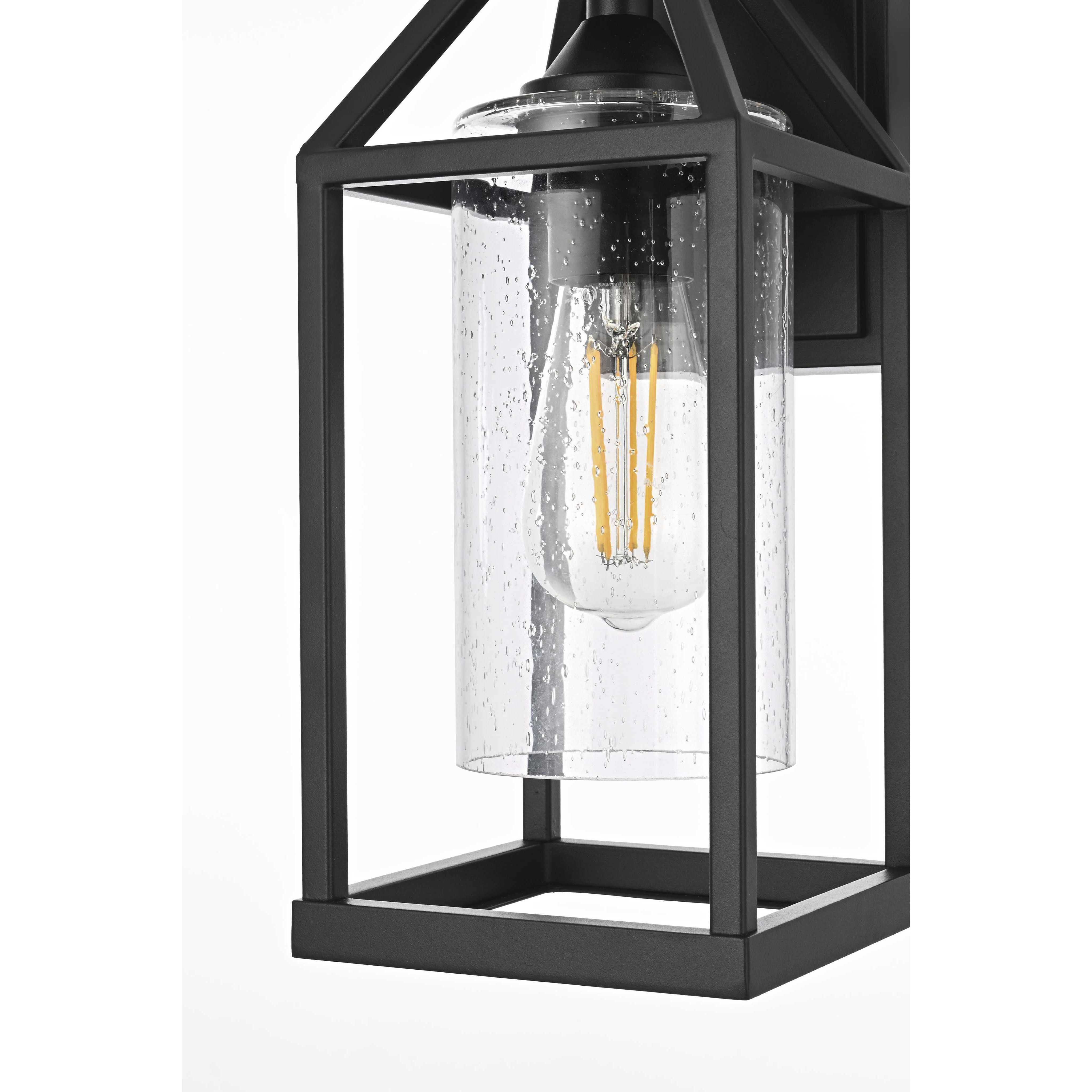 Zora 1 Light 14 inch Black Outdoor Wall Sconce