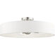 Venlo 4 Light 22 inch Brushed Nickel Semi Flush Ceiling Light
