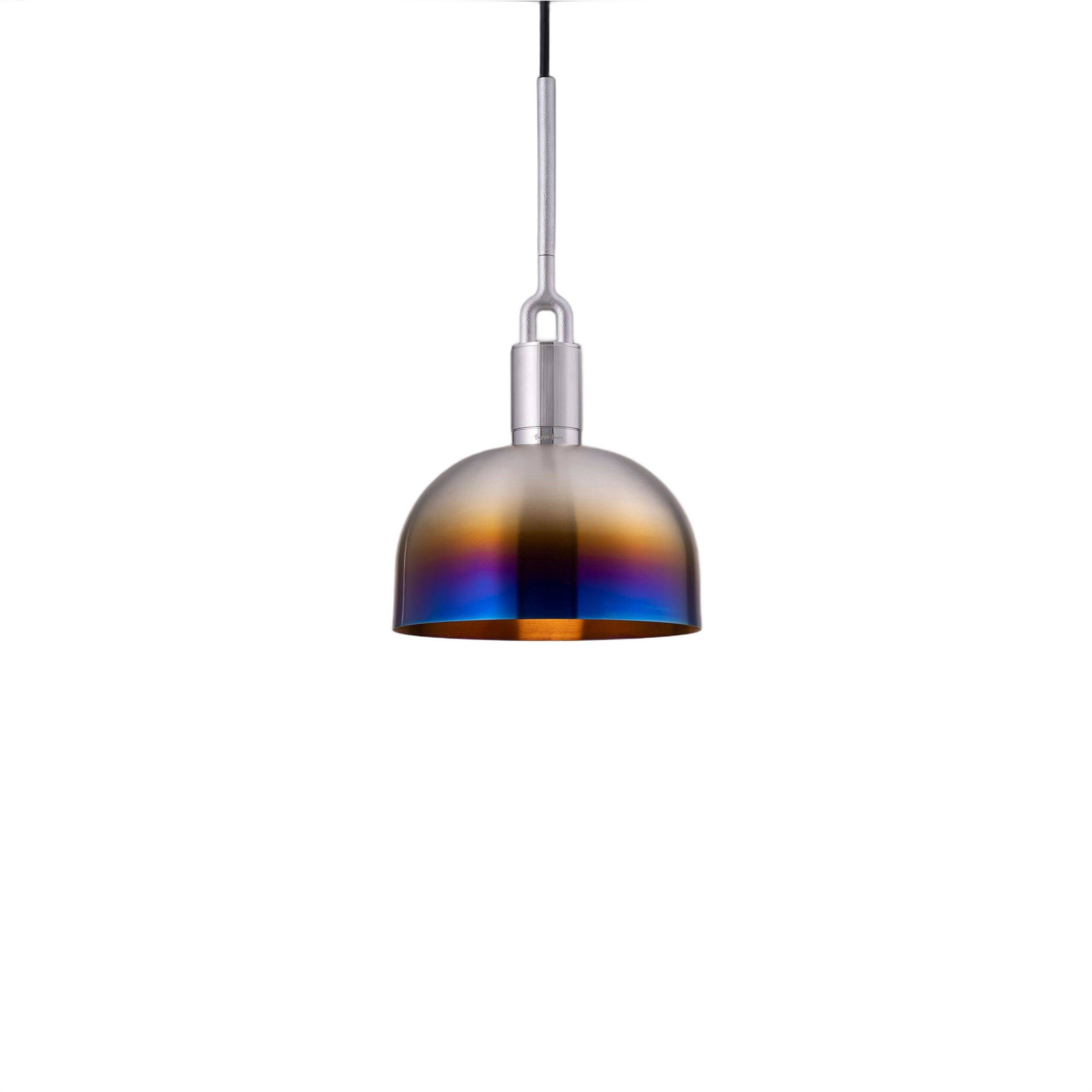 Forked LED 9.84 inch Burnt Steel Pendant Ceiling Light