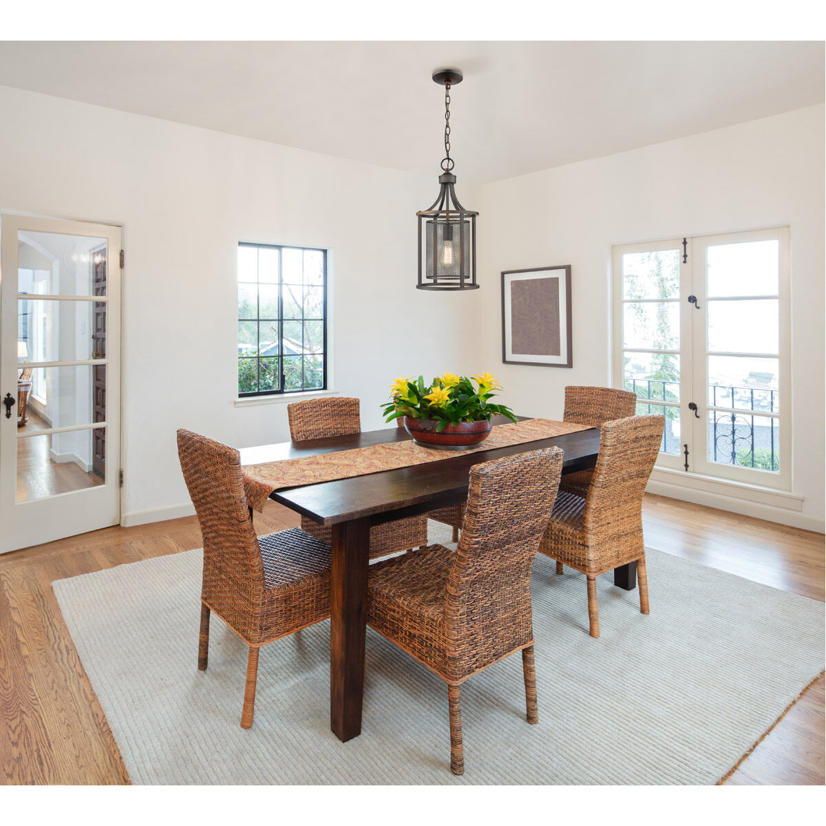 Verona 1 Light 10 inch Oil Rubbed Bronze Foyer Pendant Ceiling Light