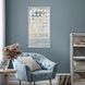 Blue Dots Blue Canvas