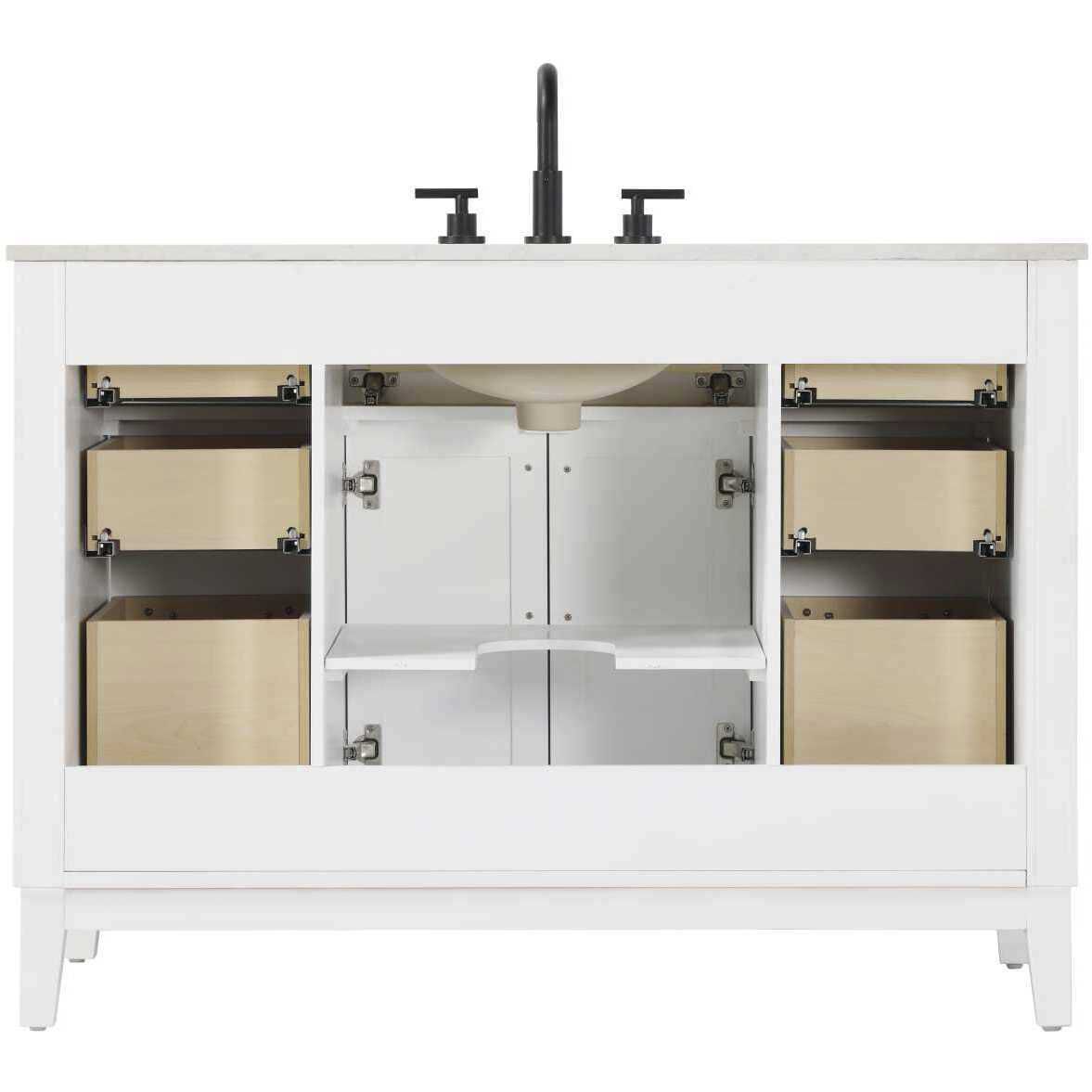 Virginia 48 X 35 inch White Bathroom Vanity Cabinet