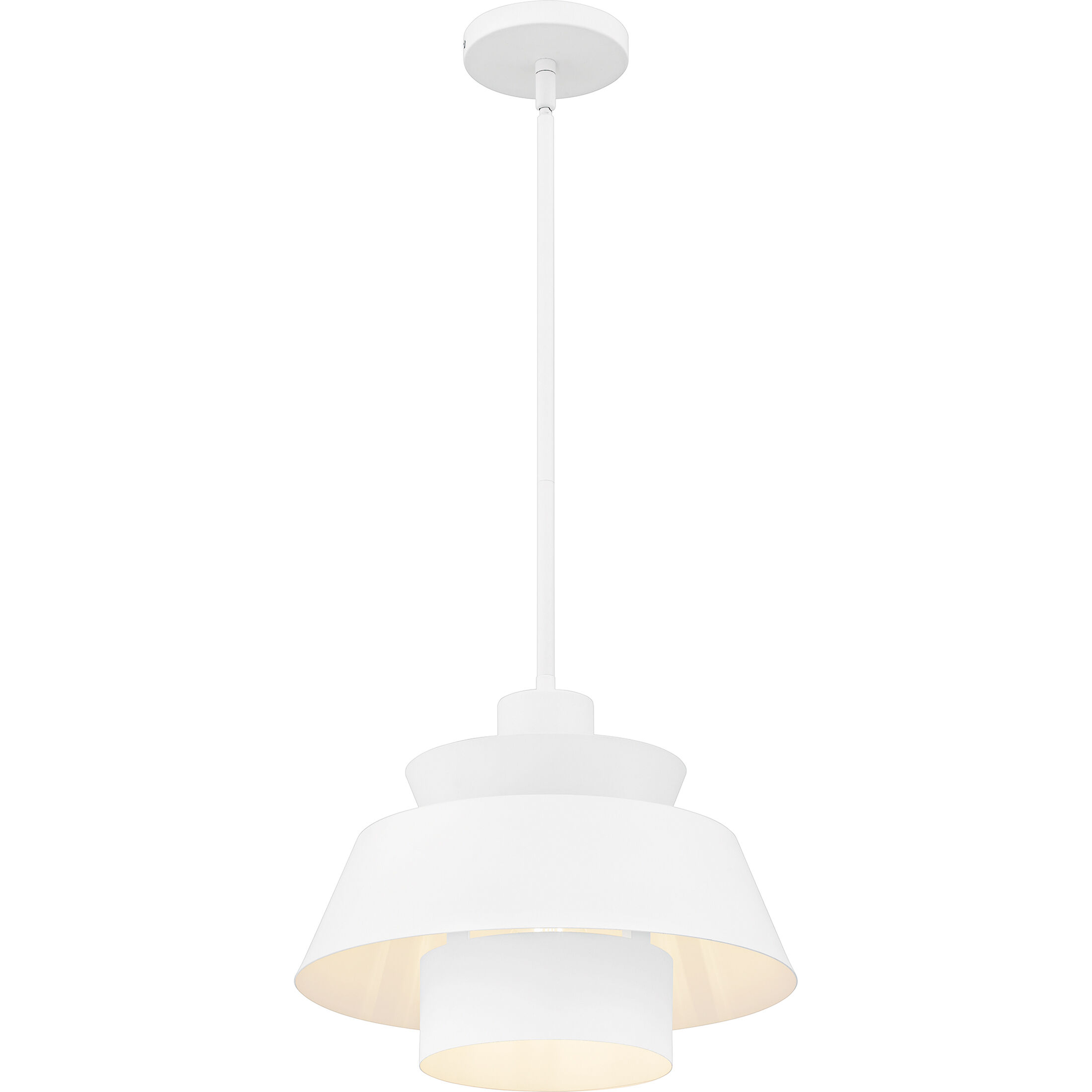 Lumi 1 Light 14 inch Matte White Pendant Ceiling Light
