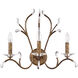 Serafina 3 Light 19.75 inch Hand Applied Venetian Golden Bronze Wall Sconce Wall Light