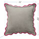 Sophie 22 X 7 inch Light Grey and Charcoal and Hot Pink Pillow