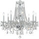 Traditional Crystal 8 Light 26 inch Polished Chrome Chandelier Ceiling Light in Clear Hand Cut