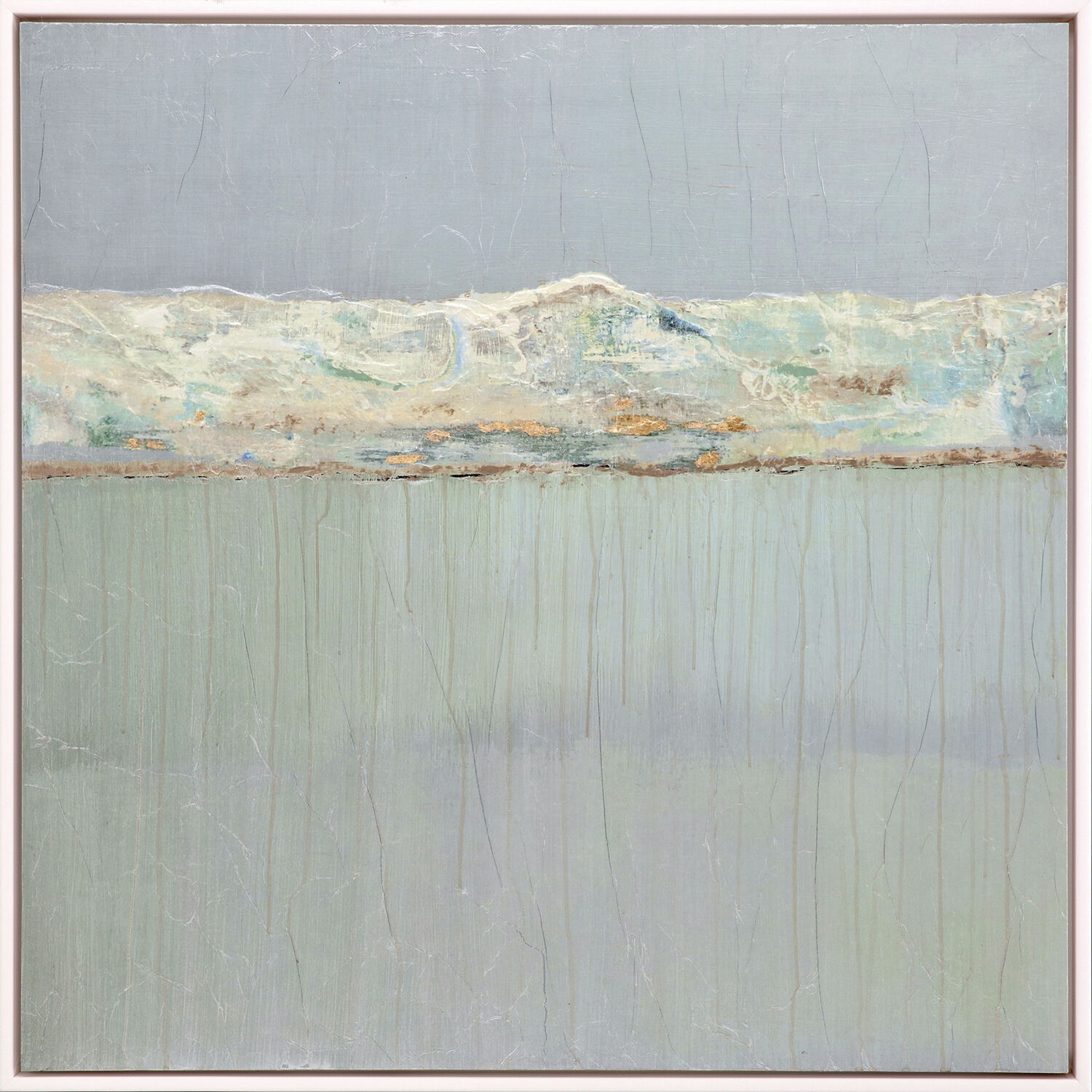 Beyond the Edge Green and Neutral Framed Art, The Studio