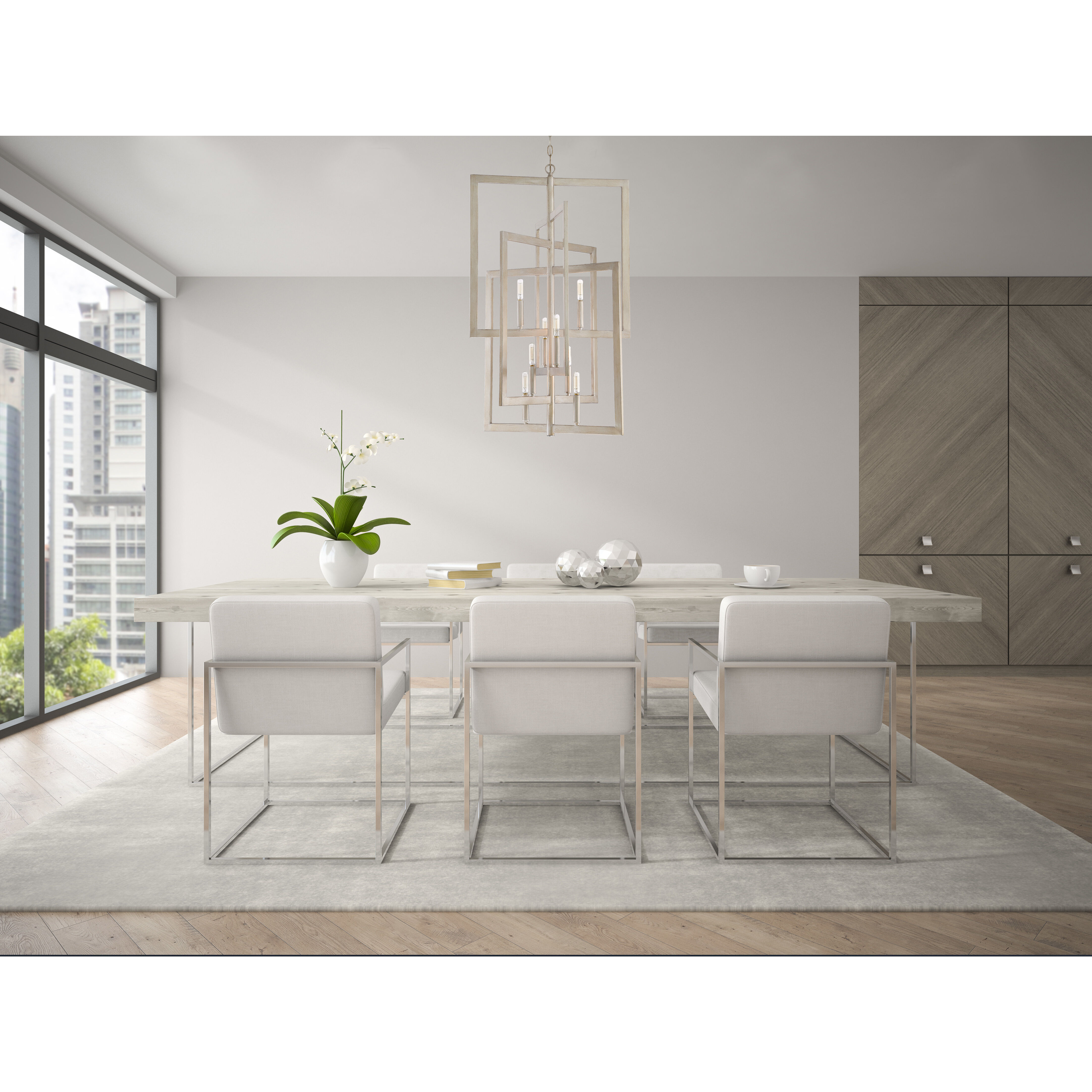 Portrait 8 Light 21 inch Gold Twilight Foyer Light Ceiling Light