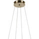 Larousse LED Champagne Bronze Chandelier Ceiling Light