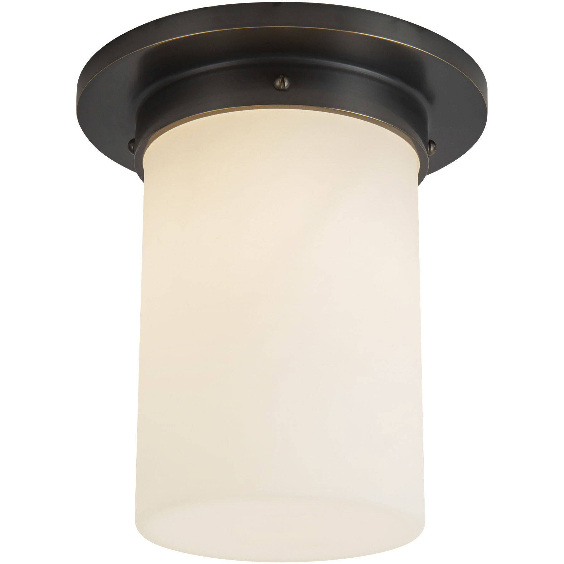 Mineral 1 Light 7.88 inch Urban Bronze and Matte Opal Glass Flush Mount Ceiling Light in Opal Glass Shade