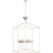 Julie Neill Alberto LED 30 inch Plaster White Open Cage Lantern Ceiling Light, Extra Large