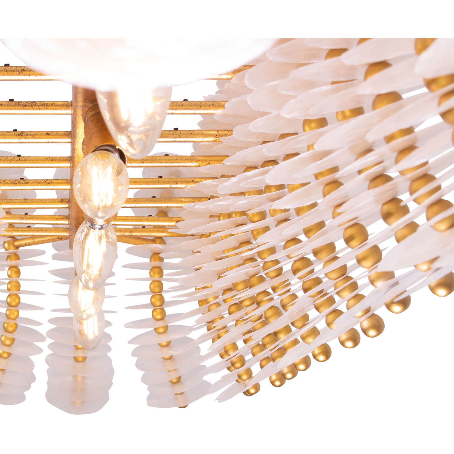 Gossamer Island Light Ceiling Light in Oxidized Gold Leaf