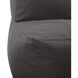 Seascape Charcoal Outdoor Pouf Chair Cover