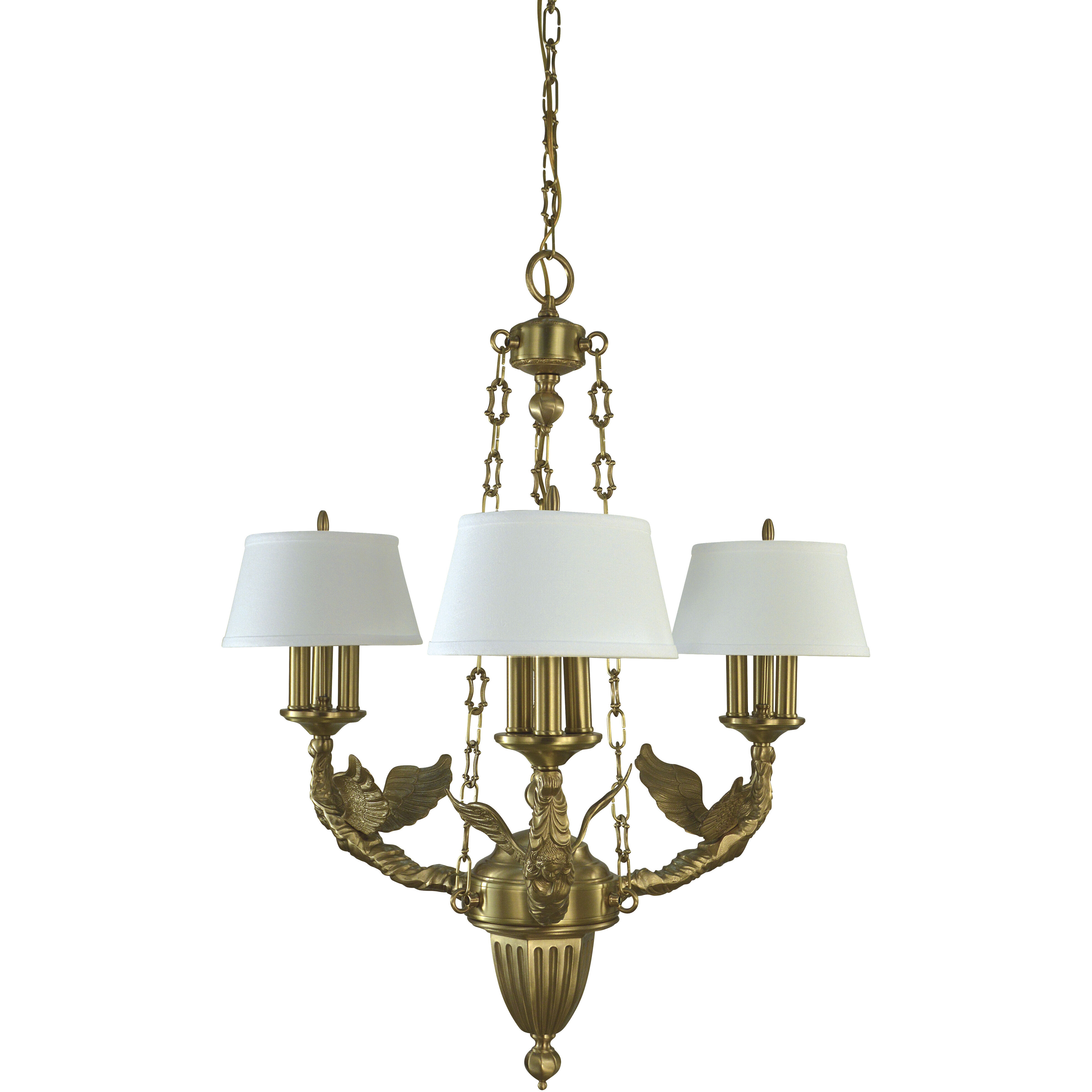 Ascension 9 Light 28 inch Brushed Brass Dining Chandelier Ceiling Light
