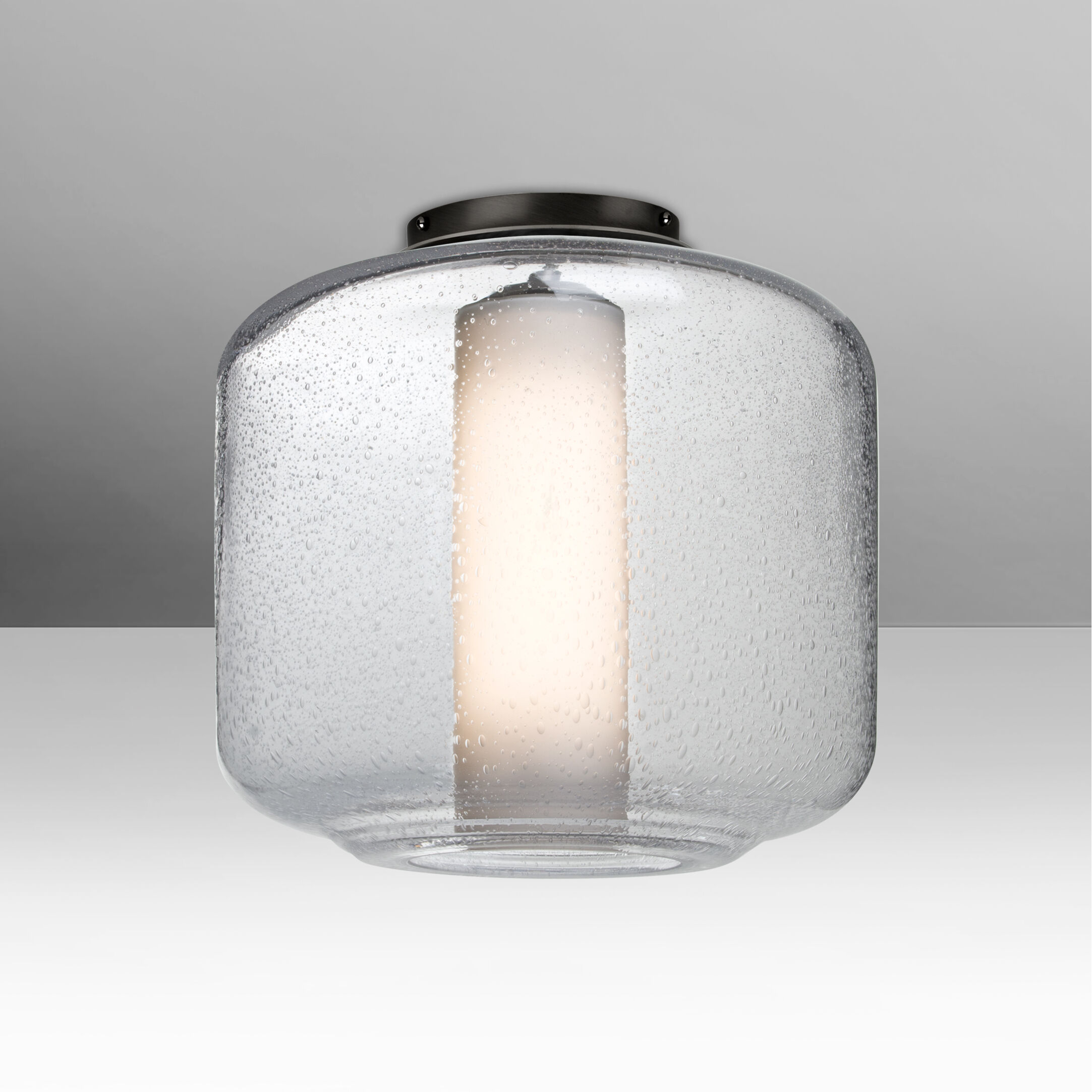 Niles 10 1 Light 9.5 inch Black Flush Mount Ceiling Light