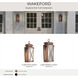 Wakeford 1 Light 18 inch Antique Copper Outdoor Wall Lantern