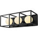 Plaza LED 14.38 inch Carbon and Havana Gold Bath Vanity Wall Light