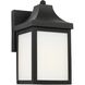 Saybrook 1 Light 8.5 inch Textured Black Outdoor Wall Fixture