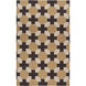 Archive 96 X 60 inch Tan, Dark Brown, Ivory Rug