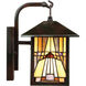 Inglenook 1 Light 11 inch Valiant Bronze Outdoor Wall Lantern, Naturals