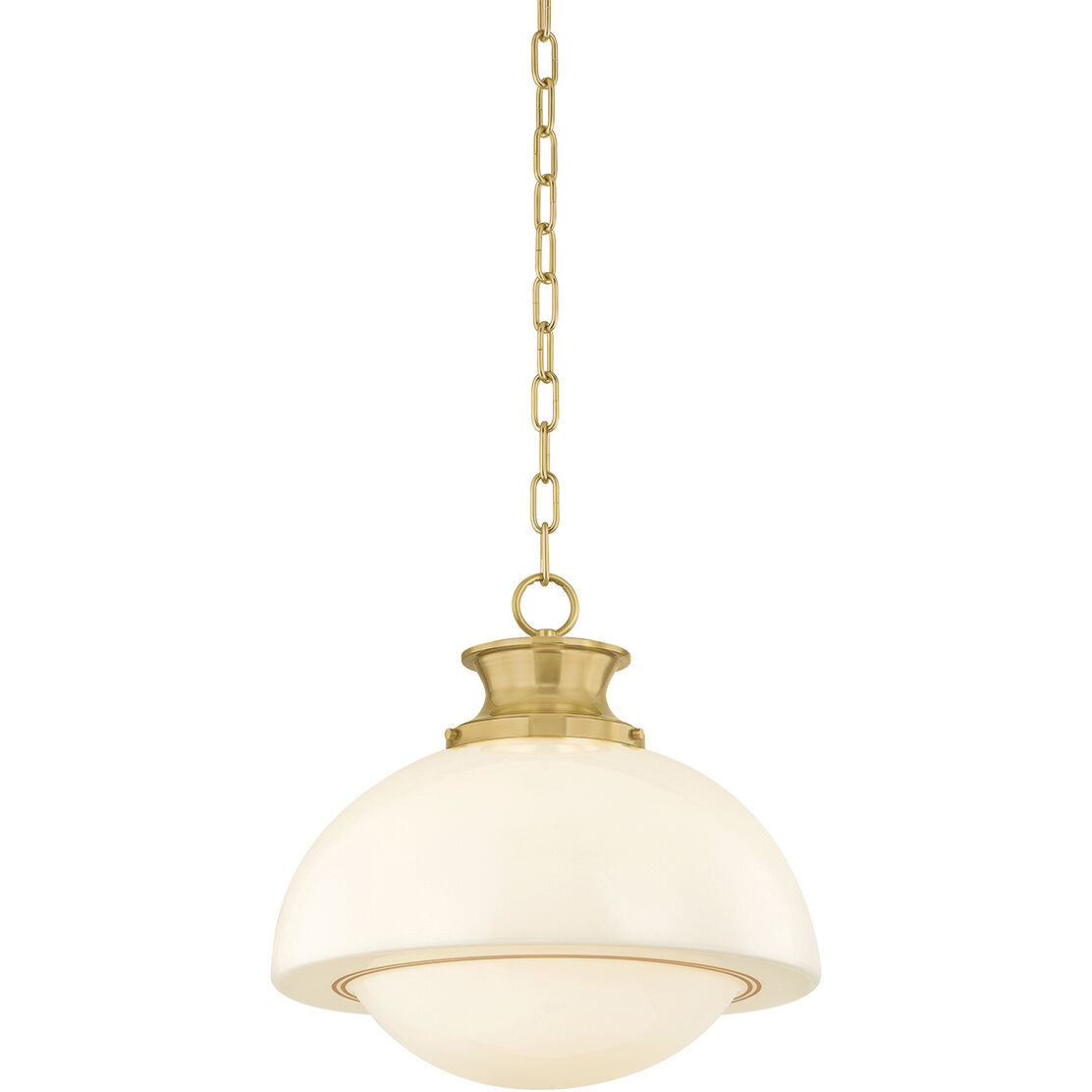 Celine 1 Light 15 inch Aged Brass Pendant Ceiling Light