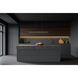 Hudson LED 45 inch Matte Black Linear Chandelier Ceiling Light
