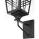 Macon 1 Light 19.5 inch Black Outdoor Wall Sconce