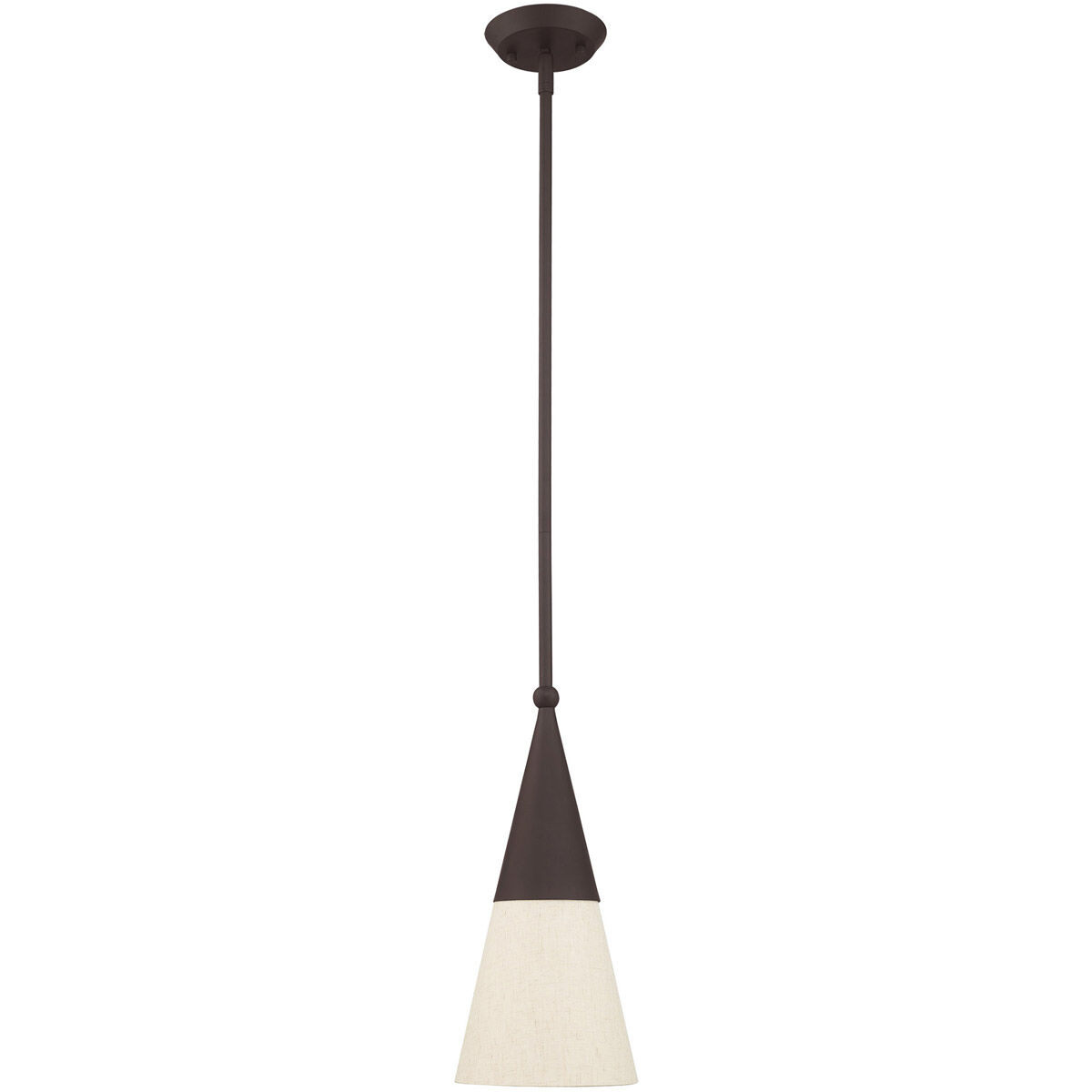 Stockholm 1 Light 6.75 inch Bronze Mini Pendant Ceiling Light