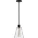 Aura LED 7.25 inch Matte Black Pendant Ceiling Light
