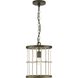 Lattimore 1 Light 10 inch Aged Brass Mini-pendant Ceiling Light, Design Series