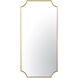 Carlton 50 X 24 inch Gold Wall Mirror, Tamara Day Collaboration