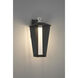 Andson LED 18.75 inch Satin Nickel-Sand Black Mix Outdoor Wall Sconce
