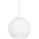 Cleo 1 Light 8 inch White Pendant Ceiling Light