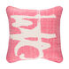 Bristle 20 X 20 inch Bright Pink and Ivory Throw Pillow