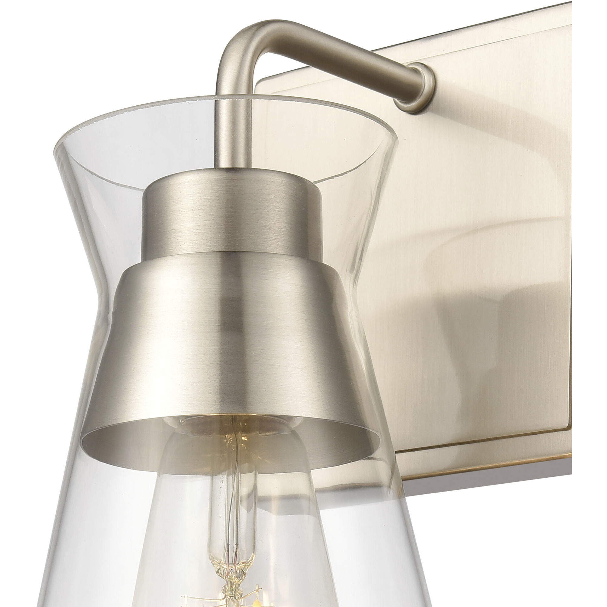 Brookville Vanity Light Wall Light in Satin Nickel