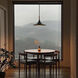 Lodi 1 Light 14.2 inch Matte Black and Walnut Pendant Ceiling Light