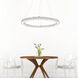 Ring LED 24 inch Chrome Chandelier Ceiling Light