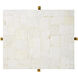 Casey 23.25 X 11 inch Natural Mother of Pearl and Brass Accent Table